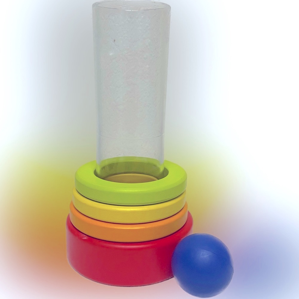 Lovevery Clear Tube and Stacking Rings